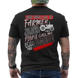 I Am A Farmer Daddy Men's T-shirt Back Print | Mazezy