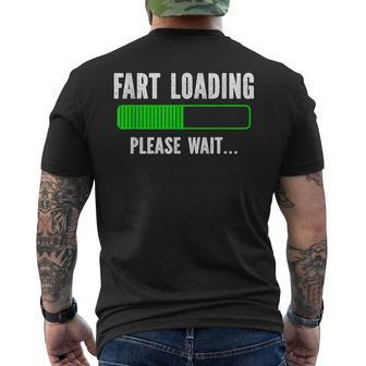Fart Loading Please Wait Men's T-shirt Back Print - Monsterry AU