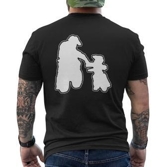 Father & Daughter Riding Partners Mens Back Print T-shirt | Mazezy