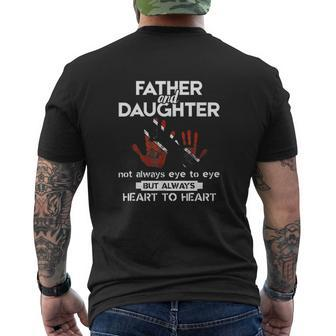 Father Daughter Fathers Day Trinidad Tobago Flag Mens Back Print T-shirt - Thegiftio UK