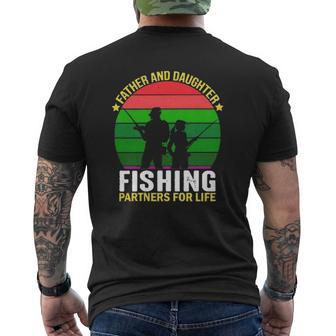 Father And Daughter Fishing Partners Father And Daughter Fishing Partners For Life Fishing Lovers Mens Back Print T-shirt | Mazezy