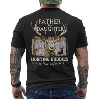 Father And Daughter Hunting Buddies Hunters Matching Hunting Men's T-shirt Back Print | Mazezy