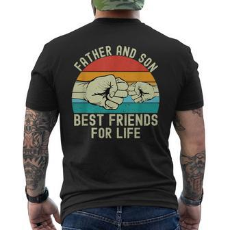 Father And Son Best Friends For Life Matching Father's Day Men's T-shirt Back Print - Seseable