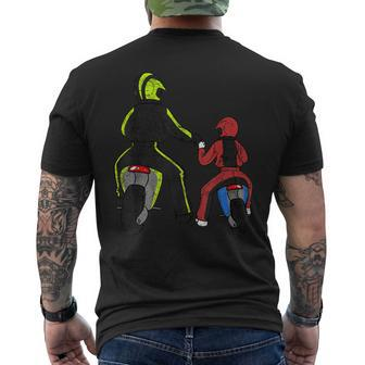 Father Son Dirt Bike Motocross Racing Matching Boys Men's T-shirt Back Print - Thegiftio UK