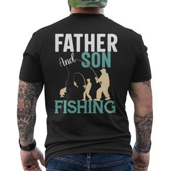 Father And Son Fishing Father's Day 2024 Men's T-shirt Back Print - Seseable