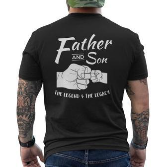Father Son Matching Outfit Mens Back Print T-shirt | Mazezy