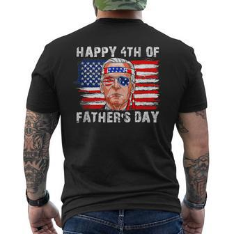 Fathers Day 4Th Of July Happy Joe Biden Memorial Day Men's T-shirt Back Print - Thegiftio UK