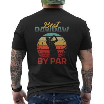 Father's Day Best Pawpaw Par Golf For Dad Grandpa Men Mens Back Print T-shirt | Mazezy AU