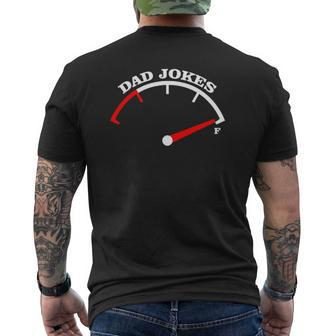 Father's Day Dad Jokes Fuel Car Pun Loading Father Mens Back Print T-shirt | Mazezy
