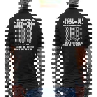 Father's Day Dance Dad Scan For Payment Dad Men's T-shirt Back Print | Mazezy
