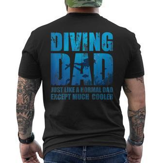 Fathers Day Diver Dad Idea Scuba Diving Men's T-shirt Back Print - Thegiftio UK