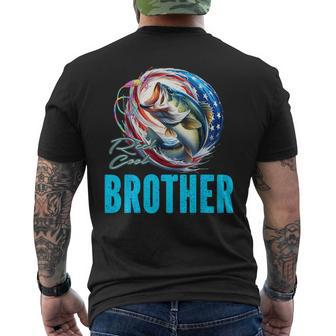 Fathers Day Fisherman Reel Cool Brother Fishing Lover Men's T-shirt Back Print - Thegiftio UK