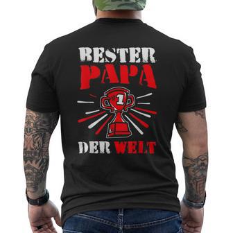 Father's Day Bester Papa Der Welt Award T-Shirt mit Rückendruck - Geschenkecke