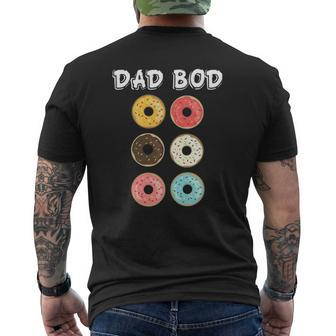 Father's Day Dad Bod Donuts Mens Father Grandpa Mens Back Print T-shirt | Mazezy