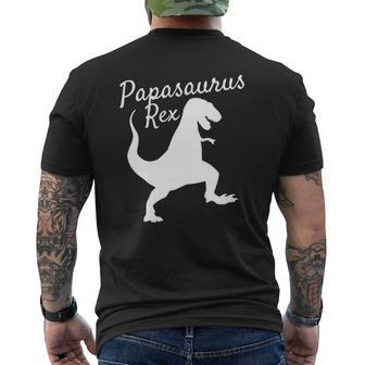 Father's Day From Wife Son Daughter Kids Papasaurus Mens Back Print T-shirt | Mazezy UK