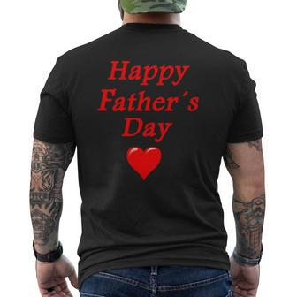 Father's Day Happy Father's Day Mens Back Print T-shirt | Mazezy
