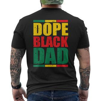 Fathers Day Junenth Dope Black Dad Black History Men's T-shirt Back Print - Thegiftio UK
