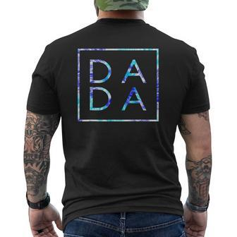 Father's Day For New Dad Dada Him Coloful Tie Dye Dada Mens Back Print T-shirt | Mazezy