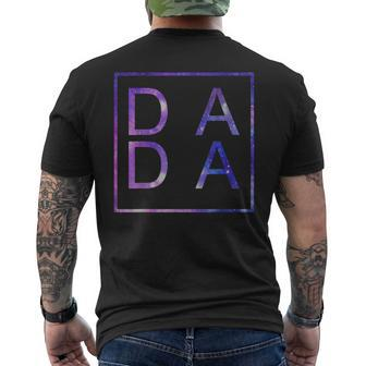 Father's Day For New Dad Dada Him Papa Tie Dye Dada Men's T-shirt Back Print - Seseable