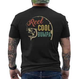 Father's Day Vintage Fishing Reel Cool Bumpa Mens Back Print T-shirt | Mazezy