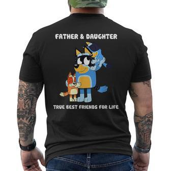 Fathers True Best Friend For Life Men's T-shirt Back Print - Monsterry