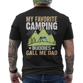 My Favorite Camping Buddies Call Me Dad Father's Day Men's T-shirt Back Print - Thegiftio UK