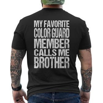 My Favorite Color Guard Calls Me Brother Marching Band Men's T-shirt Back Print - Monsterry DE