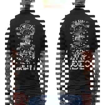 My Favorite People Call Me Abuelo Vintage Father's Day Men's T-shirt Back Print | Mazezy