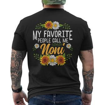 My Favorite People Call Me Noni Shirt Thanksgiving Mens Back Print T-shirt - Thegiftio