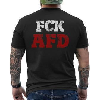 Fck Afd Anti Afd T-Shirt mit Rückendruck - Seseable