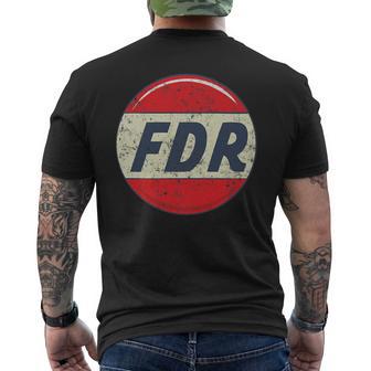 Fdr Campaign Button Men's T-shirt Back Print - Monsterry AU