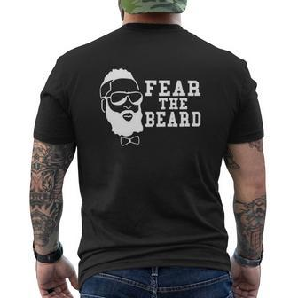 Fear The Beard Basketball Mens Back Print T-shirt - Thegiftio UK
