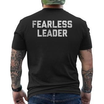 Fearless Leader Workout Motivation Gym Fitness Men's T-shirt Back Print - Monsterry UK