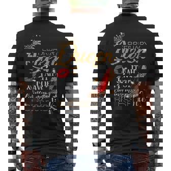 February Queen Birthday Loving My Blessed Life Leopard Heel Men's T-shirt Back Print | Seseable UK