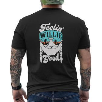 Feelin' Willie Good Letter Printed Graphic Mens Back Print T-shirt - Seseable
