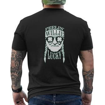 Feelin Willie Lucky Mens Back Print T-shirt - Thegiftio UK