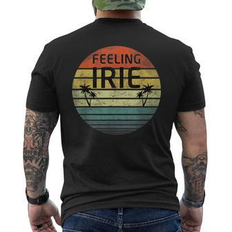 Feeling Irie Retro Sunset Jamaica Reggae Rasta Men's T-shirt Back Print - Monsterry UK
