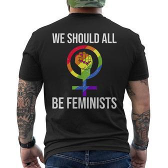 We Should All Be Feminist Wwrbgd Men's T-shirt Back Print - Monsterry AU
