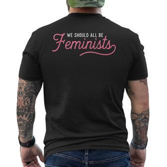 We Should All Be Feminists Feminist Quote Aesthetic Men's T-shirt Back Print - Monsterry DE