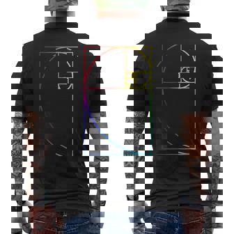 Fibonacci Spiritual Sacred Geometría Zen Yoga Camiseta Hombre Estampado Espalda - Regaloses