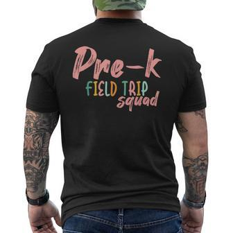 Field Trip Squad Pre-K School Teachers 2024 Men's T-shirt Back Print - Monsterry UK