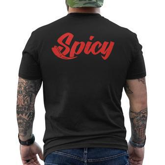Fiery Noodle And Pickle Challenge Men's T-shirt Back Print - Monsterry DE