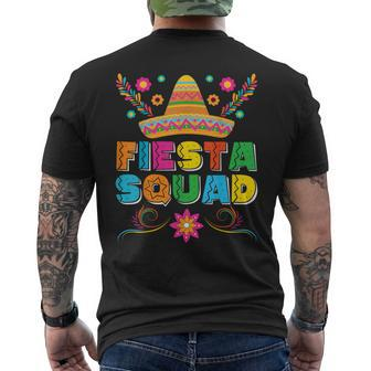Fiesta Squad Cinco De Mayo Family Matching Mexican Sombrero Men's T-shirt Back Print | Mazezy