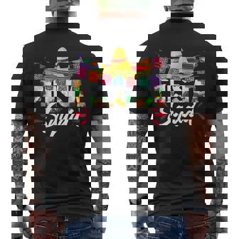 Fiesta Squad Cinco De Mayo Hat Fun Mexican Party Celebration Men's T-shirt Back Print - Seseable
