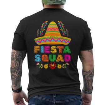 Fiesta Squad Tacos Mexican Party Fiesta Squad Cinco De Mayo Men's T-shirt Back Print - Thegiftio UK