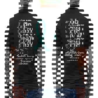 Her Fight Is My Fight Addiction Recovery Awareness Men's T-shirt Back Print | Mazezy