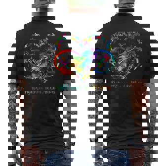 Fight Cancer In All Color Fight Cancer Feather Ribbons V4 Mens Back Print T-shirt - Thegiftio