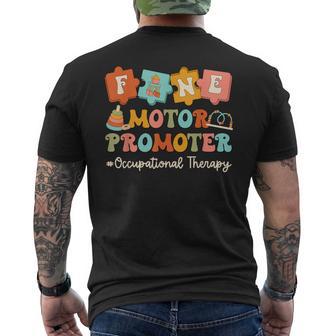 Fine Motor Promoter Occupational Therapist Therapy Ot Cota Men's T-shirt Back Print - Monsterry UK