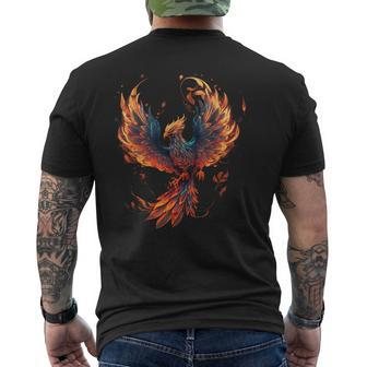 Fire Phoenix Bird Phoenix Reborn Firebird Phoenix Men's T-shirt Back Print - Thegiftio UK