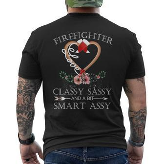 Firefighter Classy Smart Men's T-shirt Back Print | Mazezy